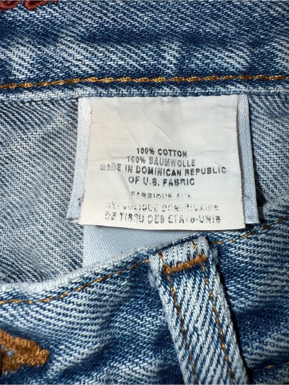 Men's Vintage Eddie Bauer Jorts Light Wash Denim Cutoffs Raw Hem